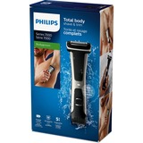 Philips Serie 7000 Bodygroom Rasoio Corpo BG7025/15, Tagliacappelli Nero/grigio, Bagnato e secco, Lama auto-affilante, Non richiede manutenzione (non necessita di lubrificazione), CA/Batteria, Nero