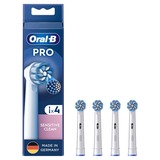 Procter & Gamble Sensitive Clean 4 pz Bianco, Testina bianco, 4 pz, Bianco, 3 mese(i), Extra morbido, Oral-B, Scatola