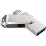 SanDisk Ultra Dual Drive Luxe unità flash USB 32 GB USB Type-A / USB Type-C 3.2 Gen 1 (3.1 Gen 1) Acciaio inossidabile argento, 32 GB, USB Type-A / USB Type-C, 3.2 Gen 1 (3.1 Gen 1), 150 MB/s, Girevole, Acciaio inossidabile