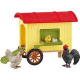 Schleich Farm World Mobile Chicken Coop, Gioco figura Fattoria, 3 anno/i, Multicolore