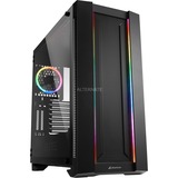 Sharkoon ELITE SHARK CA200M Midi Tower Nero, Torre grande telaio Nero, Midi Tower, PC, Nero, ATX, CEB, EATX, EEB, micro ATX, Mini-ITX, Blu, Verde, Rosso, 16,5 cm
