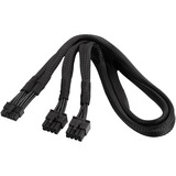 SilverStone SST-PP12-EPS cavo di alimentazione interno 0,55 m Nero, 0,55 m, 2 x EPS 8-pin, 12-Pin, Maschio, Maschio, Dritto