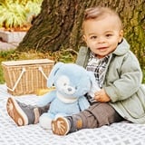 Spin Master Cagnolino di peluche realizzato al 100% con materiale riciclato, Peluche animali celeste/Bianco