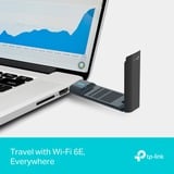 TP-Link Archer TXE70UH WLAN 5400 Mbit/s, Scheda di rete Con cavo e senza cavo, USB, WLAN, Wi-Fi 6E (802.11ax), 5400 Mbit/s, Nero