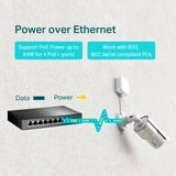 TP-Link TL-SG1008P switch di rete Non gestito Gigabit Ethernet (10/100/1000) Supporto Power over Ethernet (PoE) Nocciola, Interruttore Nero, Non gestito, Gigabit Ethernet (10/100/1000), Full duplex, Supporto Power over Ethernet (PoE)