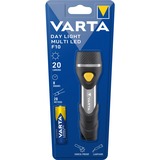 VARTA Day Light Multi LED F10 Alluminio, Nero Torcia portachiavi Nero/Argento, Torcia portachiavi, Alluminio, Nero, ABS sintetico, Alluminio, Gomma, Pulsanti, CE, LED