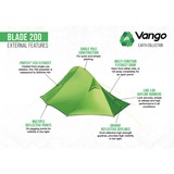 Vango TEUBLADE0000001, Blade 200, Tenda verde