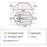 Vango Tenda tunnel Blade 200 verde