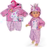 ZAPF Creation BABY born Outfit Unicorn 43cm, Accessori della bambola BABY born Outfit Unicorn 43cm, Set di vestiti per bambola, 3 anno/i