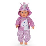 ZAPF Creation BABY born Outfit Unicorn 43cm, Accessori della bambola BABY born Outfit Unicorn 43cm, Set di vestiti per bambola, 3 anno/i