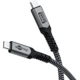 goobay Cavo USB4 Gen 3x2, connettore USB-C > connettore USB-C, 40Gbit/s Nero/grigio