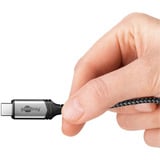 goobay Cavo USB4 Gen 3x2, connettore USB-C > connettore USB-C, 40Gbit/s Nero/grigio