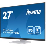 iiyama T2752MSC-W1, Monitor LED bianco (matto)