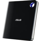 ASUS SBW-06D5H-U lettore di disco ottico Blu-Ray RW Nero, Argento, masterizzatore Blu-ray esterno Nero/Argento, Nero, Argento, Vassoio, Desktop/Laptop, Blu-Ray RW, USB 3.1 Gen 1, 80,120 mm