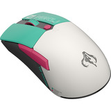 ASUS TUF Gaming Mini Wireless Hatsune Miku Edition mouse Mano destra RF Wireless + Bluetooth + USB Type-A Ottico 1200 DPI, Mouse da gioco turchese/Bianco, Mano destra, Ottico, RF Wireless + Bluetooth + USB Type-A, 1200 DPI, Verde, Grigio, Rosa