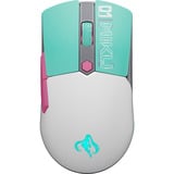 ASUS TUF Gaming Mini Wireless Hatsune Miku Edition mouse Mano destra RF Wireless + Bluetooth + USB Type-A Ottico 1200 DPI, Mouse da gioco turchese/Bianco, Mano destra, Ottico, RF Wireless + Bluetooth + USB Type-A, 1200 DPI, Verde, Grigio, Rosa