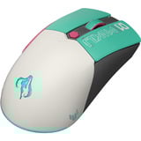 ASUS TUF Gaming Mini Wireless Hatsune Miku Edition mouse Mano destra RF Wireless + Bluetooth + USB Type-A Ottico 1200 DPI, Mouse da gioco turchese/Bianco, Mano destra, Ottico, RF Wireless + Bluetooth + USB Type-A, 1200 DPI, Verde, Grigio, Rosa