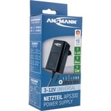 Ansmann APS 300 adattatore e invertitore Interno 3,6 W Nero Nero, Universale, Interno, 100 - 240 V, 50/60 Hz, 3,6 W, 3 - 12 V