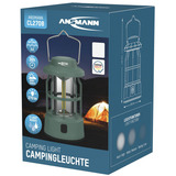 Ansmann Lampada da campeggio CL270B a batteria, Luce LED verde