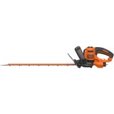 BLACK+DECKER Black+Decker Elektro-Heckenschere (600W, 60 cm Schwertlänge, 25 mm Schnittstärke, Bügel-Zweithandgriff und transparentem Handschutz, für große Hecken) BEHTS501 arancione /Nero, 60 cm Schwertlänge, 25 mm Schnittstärke, Bügel-Zweithandgriff und transparentem Handschutz, für große Hecken) BEHTS501