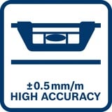 Bosch 1 600 A01 V3Z livella 1,2 m Alluminio, Nero, Livelle Livello ottico, 1,2 m, Alluminio, Nero, 0,5 mm/m, Alluminio, 970 g