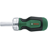 Bosch Cacciavite a cricchetto corto + 6 punte verde/Nero