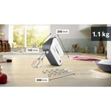Bosch MFQ49300, Mixer manuale bianco/Argento scuro