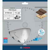 Bosch STANDARD FOR WOOD lama circolare 19 cm 1 pz, Lama per sega Punta a carburo di tungsteno (TCT), In legno duro, Legno dolce, 19 cm, 3 cm, 1,1 mm, 7900 Giri/min