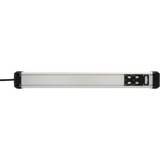 Brennenstuhl Premium-Protect-Line 1391010800, Ciabatta Nero/alluminio