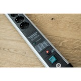 Brennenstuhl Premium-Protect-Line 1391010800, Ciabatta Nero/alluminio