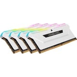 Corsair Vengeance CMH32GX4M4D3600C18W memoria 32 GB 4 x 8 GB DDR4 3600 MHz bianco, 32 GB, 4 x 8 GB, DDR4, 3600 MHz, 288-pin DIMM