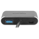 DeLOCK 64074 hub di interfaccia USB 3.2 Gen 1 (3.1 Gen 1) Type-C Grigio, Adattatore grigio, USB 3.2 Gen 1 (3.1 Gen 1) Type-C, HDMI, USB 3.2 Gen 1 (3.1 Gen 1) Type-A, USB 3.2 Gen 1 (3.1 Gen 1) Type-C, VGA, 3840 x 2160 Pixel, Grigio, Metallo, 87 W