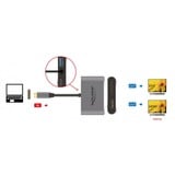 DeLOCK 64074 hub di interfaccia USB 3.2 Gen 1 (3.1 Gen 1) Type-C Grigio, Adattatore grigio, USB 3.2 Gen 1 (3.1 Gen 1) Type-C, HDMI, USB 3.2 Gen 1 (3.1 Gen 1) Type-A, USB 3.2 Gen 1 (3.1 Gen 1) Type-C, VGA, 3840 x 2160 Pixel, Grigio, Metallo, 87 W