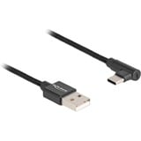 DeLOCK Cavo USB 2.0, connettore USB-A maschio > connettore USB-C maschio Nero