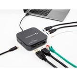 DeLOCK Docking station mini Thunderbolt 3 8K Nero