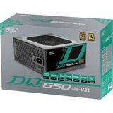 DeepCool DQ650-M-V2L alimentatore per computer 650 W 20+4 pin ATX Nero Nero, 650 W, 100 - 240 V, 47 - 63 Hz, 10 A, Attivo, 100 W