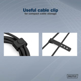 Digitus AK-600110-020-S, Cavo Nero