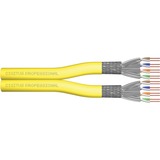 Digitus Cavo di installazione con doppino intrecciato CAT 7A, S/FTP, AWG 22/1, FRNC-C; LSZH-3 giallo, S/FTP, AWG 22/1, FRNC-C; LSZH-3, 500 m, Cat7a, S/FTP (S-STP)