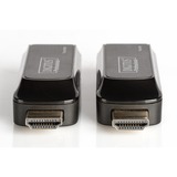 Digitus DS-55203 moltiplicatore AV Ricevitore e trasmettitore di rete Nero Ricevitore e trasmettitore di rete, 50 m, Nero