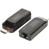 Digitus DS-55203 moltiplicatore AV Ricevitore e trasmettitore di rete Nero, Estensione HDMI Ricevitore e trasmettitore di rete, 50 m, Nero