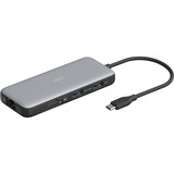 Digitus Docking station USB-C 8 porte grigio/Nero