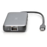 Digitus Docking station USB-C 8 porte grigio/Nero