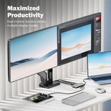 Digitus Docking station USB-C 8 porte grigio/Nero