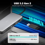 Digitus Docking station USB-C 8 porte grigio/Nero