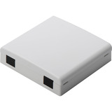 Digitus Presa di collegamento FTTH, per 2x SC Simplex, LC Duplex, Scatola di giunzione bianco