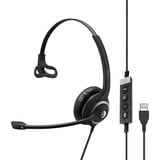 EPOS IMPACT SC 230 Auricolare Cablato A Padiglione Ufficio Nero, Argento, Headset Nero, Cablato, Ufficio, 50 - 18000 Hz, 58 g, Auricolare, Nero, Argento