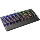 EVGA Z15 tastiera USB Tedesco Nero, Tastiera da gioco Nero, Full-size (100%), USB, Interruttore a chiave meccanica, LED RGB, Nero