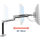 Ergotron 45-360-026, Base per monitor alluminio