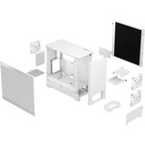 Fractal Design Pop Silent Tower Bianco bianco, Tower, PC, Bianco, ATX, micro ATX, Mini-ITX, Acciaio, Vetro temperato, 17 cm