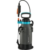 GARDENA EasyPump Spruzzatore da giardino a spalla 5 L, Spruzzatore pompa & pressione grigio/Turchese, Spruzzatore da giardino a spalla, 5 L, Nero, Blu, Arancione, 3 bar, 1,5 m